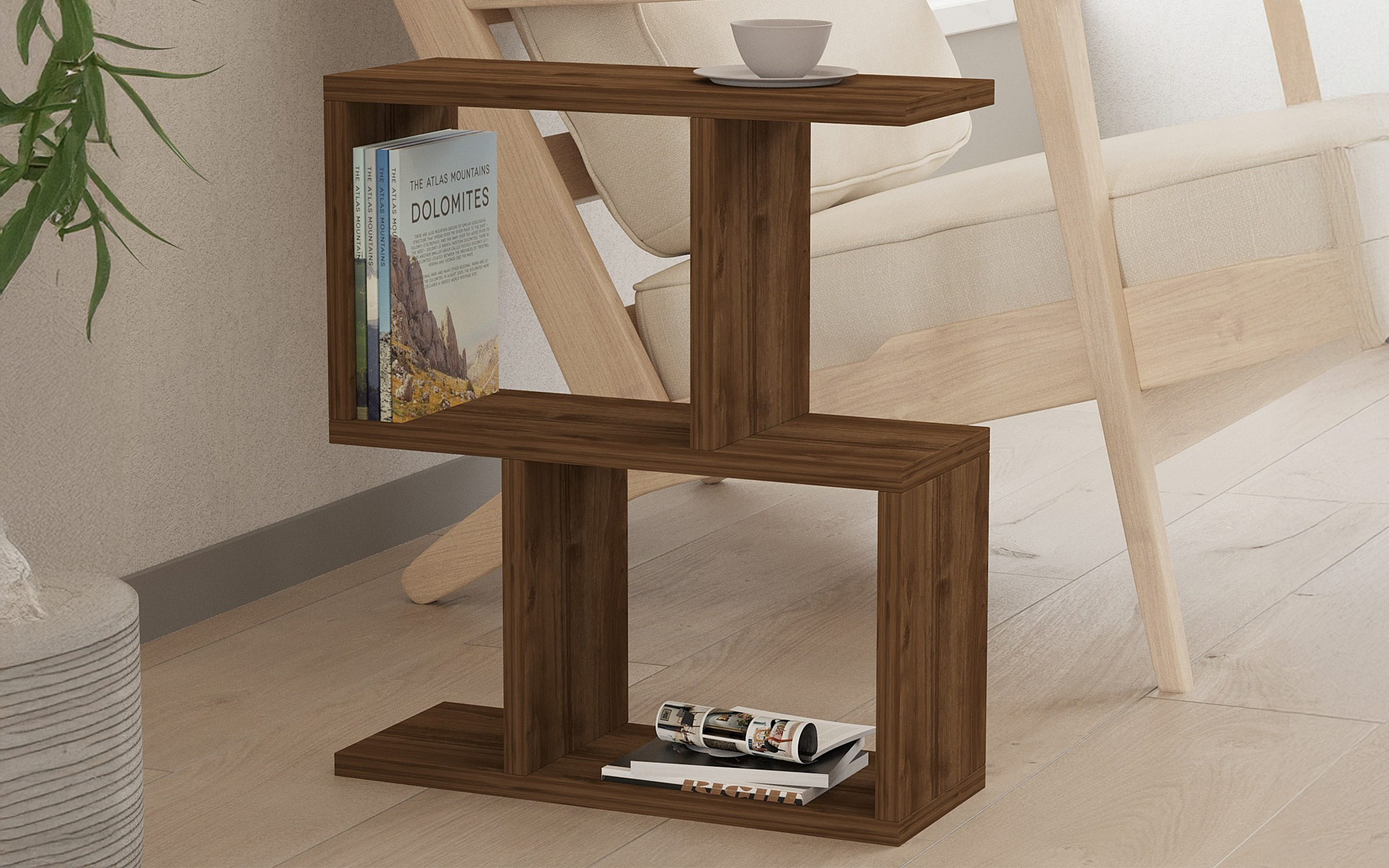 Masuta de cafea Kalma, nuc  2